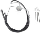 harley davidson flhri [DRAG SPECIALTIES] - Extended Black Vinyl Brake Line Kit-2