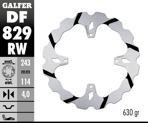 Tm Racing SMR 450 F [2014] - BRAKE DISC FIXED WAVE GROOVED OVERSIZE – picture 4