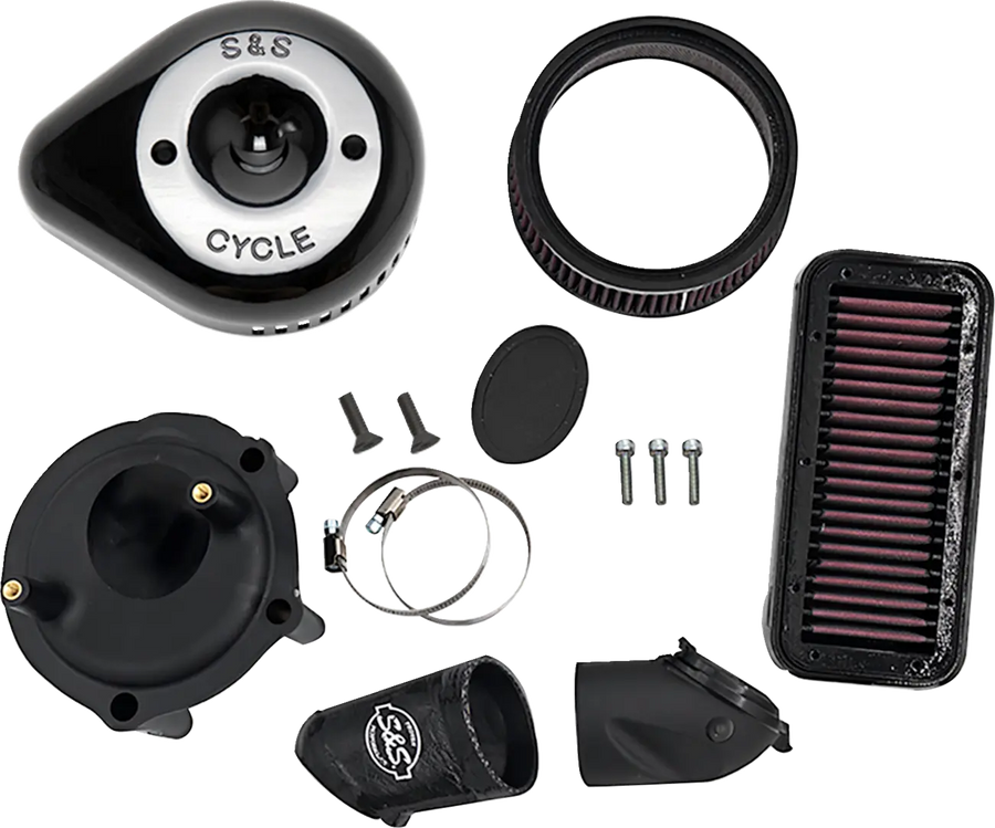 Indian PURSUIT 108 Limited Premium [2025-2026] - Stealth Luftfilter-Kit mit Abdeckung – Oberfläche: Schwarz – Bild 1