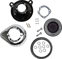 Harley-Davidson Xl 1200 Xs Forty Eight Special [2020] - Mini Teardrop Stealth Luftfilter-Kit – Oberfläche: Silber – Bild 3