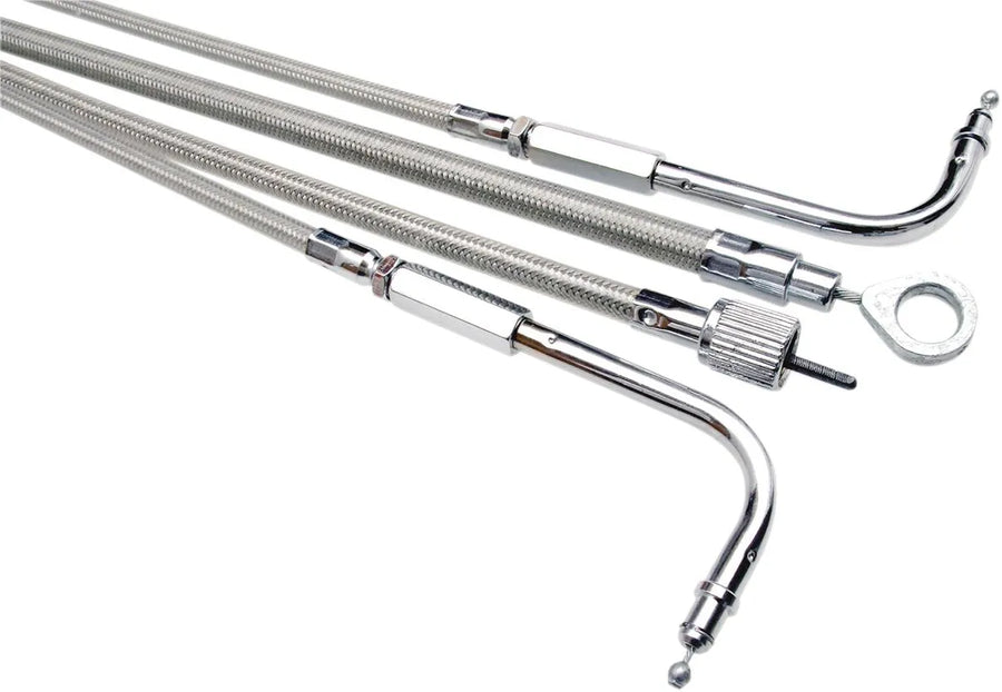 harley davidson fxsb [MOTION PRO] – Armor Coat Braided Stainless Steel Speedometer Cable for Harley-Davidson