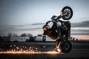 Harley-Davidson Xl 1200 T Sportster Superlow [2018-2019, 2018-2020] - Cubiq™ Bremsscheibe – Oberfläche: Schwarz, Chrom – Bild 10