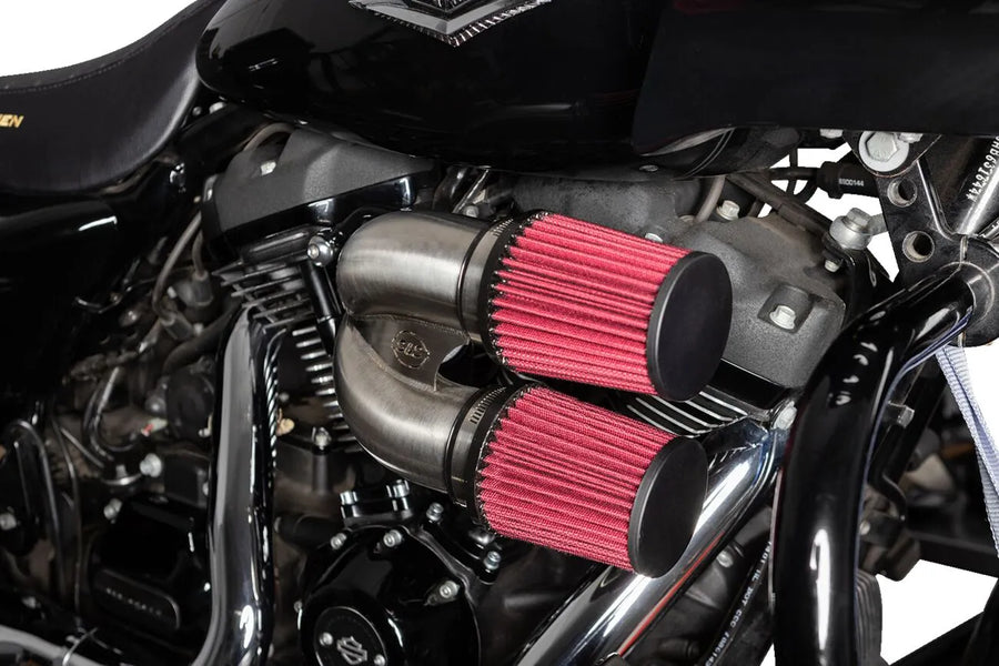 Harley-Davidson FXBR 1923 Softail Breakout 117 [2025] - Tuned Induction Luftfilterkit – Oberfläche: Silber – Bild 5