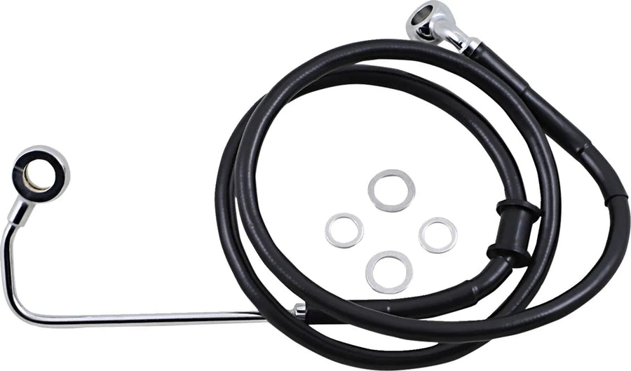 harley davidson fxsb [DRAG SPECIALTIES] - Extended stainless steel brake line