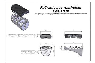 Honda Africa Twin XRV 750 [1990-2002] - ION Fußstütze – Bild 1