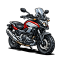 Honda nc 700 [Black Mug] - Cartoon - Single Sided