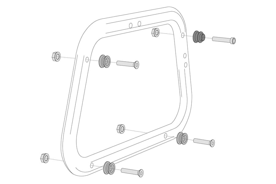 [SW-MOTECH] - Adapterkit für EVO Seitenträger – Bild 1