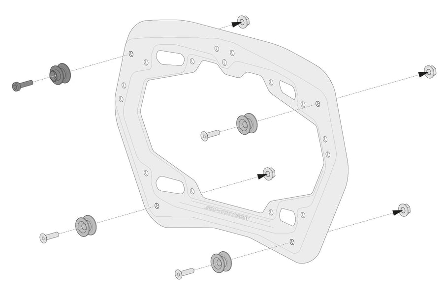 [SW-MOTECH] - Adapter kit for PRO side carriers – picture 2