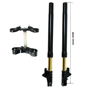 BMW R nineT 1200 Pure [2017-2023] - Öhlins USD High Fork Kit + Unit Garagenplatten und Füße (hohe Version)