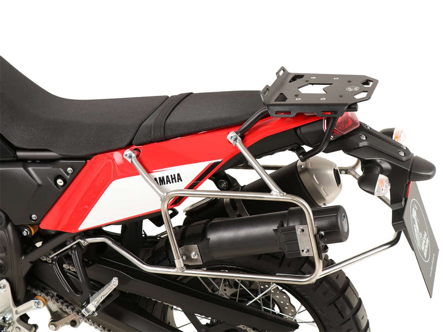 Yamaha Ténéré 700 [2022-2024] - Kofferträgerset Cutout Edelstahl inkl. Xplorer Cutout silber Kofferset