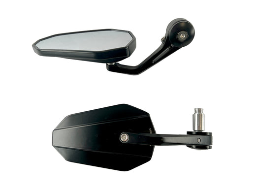 Handlebar end mirrors 2 pieces [E-mark] - Ducati Monster 600 620 750 900 1000 S4 S4R