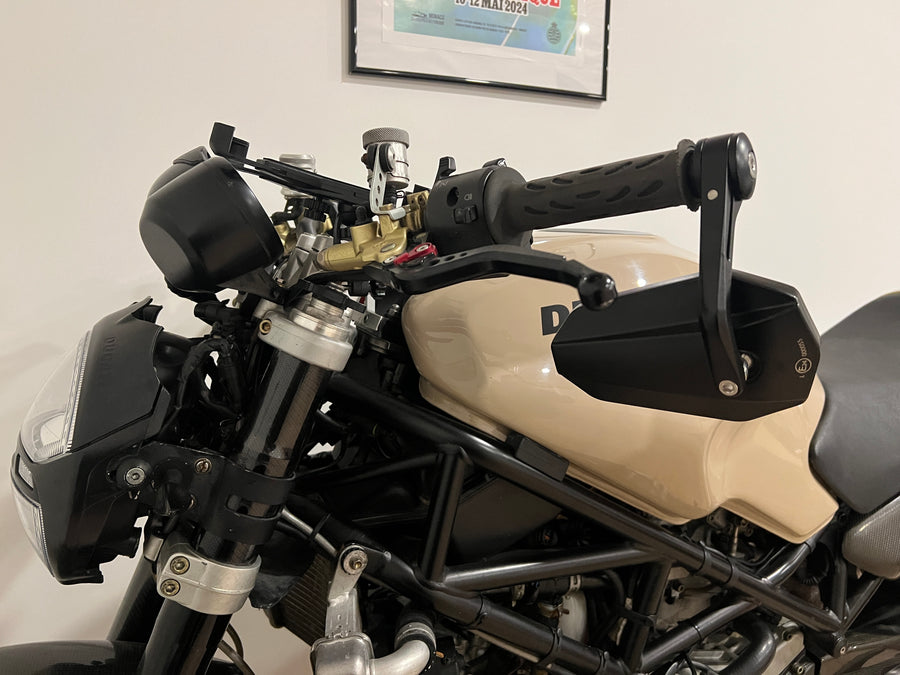 Handlebar end mirrors 2 pieces [E-mark] - Honda CB 125 250 300 500 600 900 1000 R perspective view