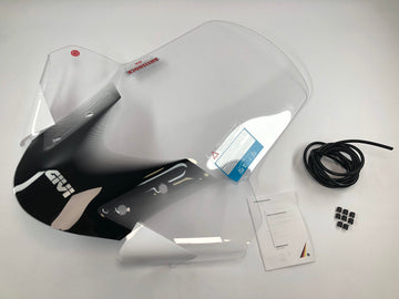 MBK Tryptik 125 (14-17) and Yamaha Tricity 125 155 (14-24) windshield transparent, 690 mm high, 630 mm