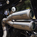 BMW R nineT 1200 Scrambler [2016-2023] - Titanium Doppelter Schalldämpfer mit sichtbarer Schweißnaht