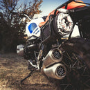 BMW R nineT 1200 Urban G/S (niedriger Auspuff) [2017-2023] - Doppelauspuff aus Titan mit sichtbaren Schweißnähten