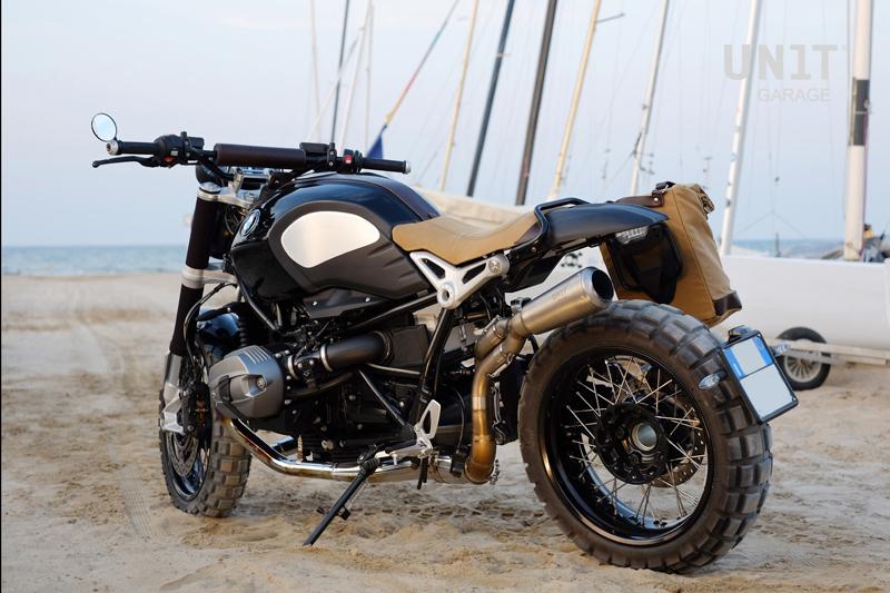 BMW R nineT 1200 Urban G/S (niedriger Auspuff) [2017-2023] - Hohe Auspuffanlage aus Titan