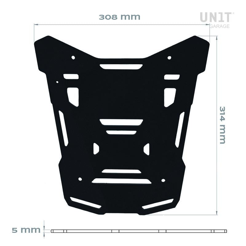 BMW R 1300 GS Adventure [2024–2026] - Atlas Black Topcase-Platte für Original-Gepäckträger der BMW R1300GS ADV