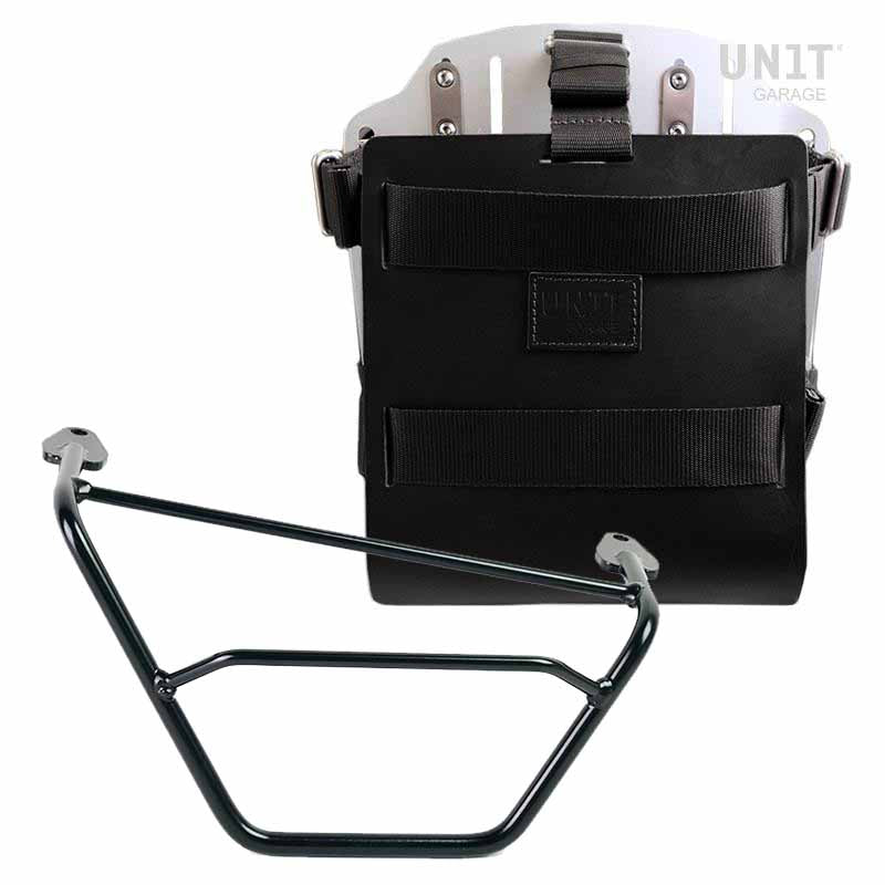 BMW R 1200 GS LC [2013-2018] - Taschenhalter aus Aluminium mit verstellbarer Lederfront, Schnellkupplung und rechtem Rahmen