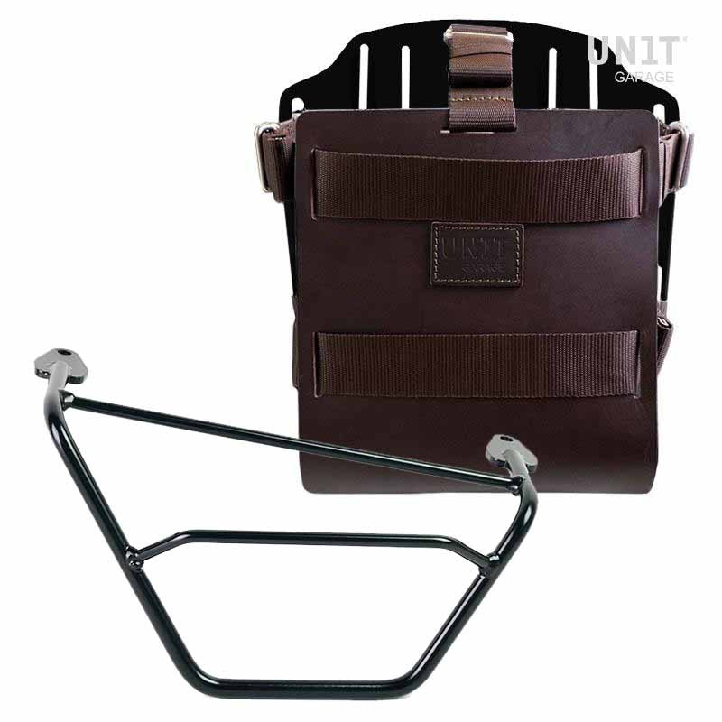 BMW R 1200 GS LC [2013-2018] - Taschenhalter aus Aluminium mit verstellbarer Lederfront, Schnellkupplung und rechtem Rahmen