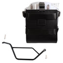 BMW R 1150 R [2000-2006] - Alu-Taschenhalter mit Lederfront, Schnellkupplung und rechtem Rahmen