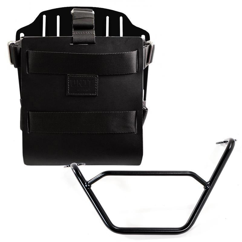 BMW R 1200 GS LC [2013-2018] - Aluminium-Taschenhalter mit verstellbarer Lederfront, Schnellkupplung und Rahmen