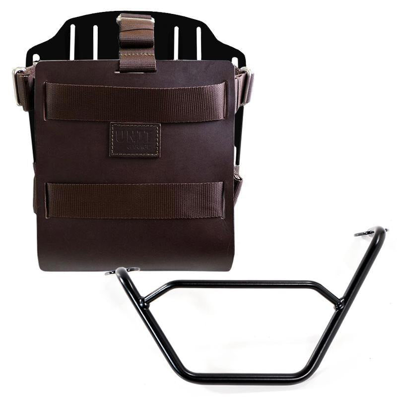 BMW R 1200 GS ADV LC [2014-2018] - Aluminium-Taschenhalter mit verstellbarer Lederfront, Schnellkupplung und Rahmen