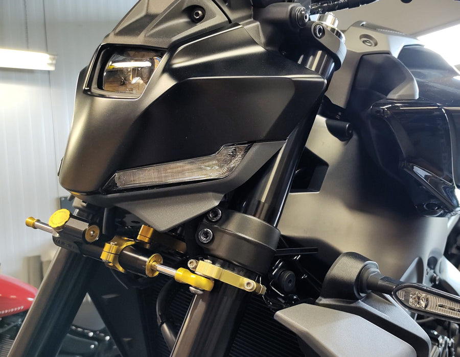 Yamaha MT-09 [HYPERPRO] - Steering Damper Mounting Kit, Gold (MK-YA09-B002)