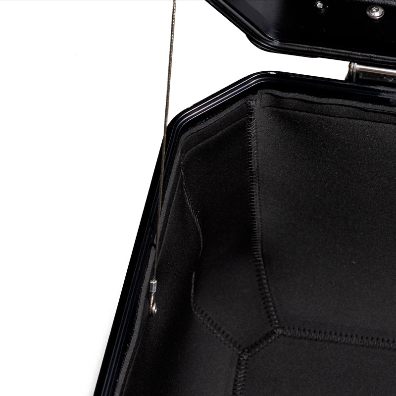 BMW R nineT 1200 Roadster [2014-2023] - Neopren-Innenauskleidungen für Aluminiumtaschen Atlas 48L + 41L Auspuffseiten + Neopren-Innenauskleidung für Atlas 44L-Topcase