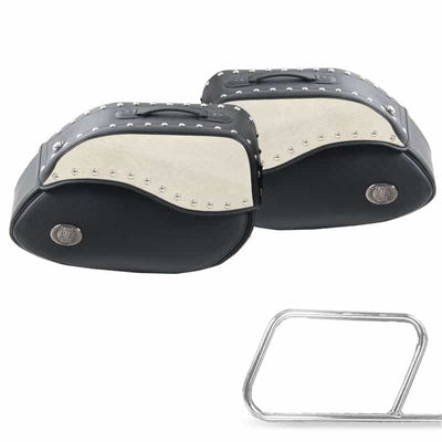 Motorcycle bag [Hepco & Becker] - saddlebags Ivory - tube pannier holder