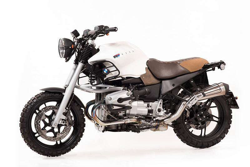 BMW R 1150 R [2000-2006] - Brown leather and canvas saddle for