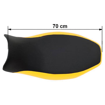 BMW R 1150 R [2000-2006] - Long artificial leather saddle for “40th” yellow/black