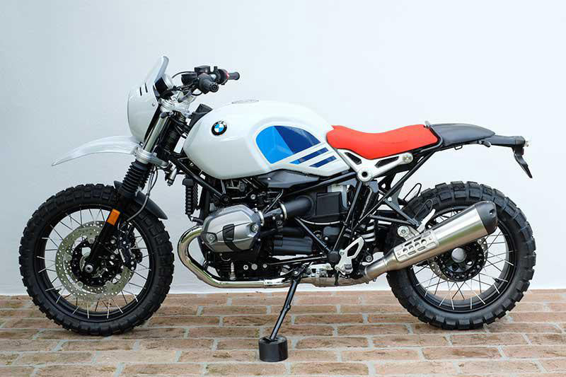 BMW R nineT 1200 Scrambler [2016-2023] - Einzelsitzbank orange in sky