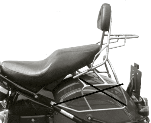 Kawasaki VN 800 Drifter [1999-2003] - Sissybar with luggage bridge
