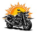 Suzuki gsf 650 [T-Shirt] - Sunset Split - Back Print