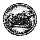 Suzuki gsx-r 600 [T-Shirt] - Grunge Badge - Back Print