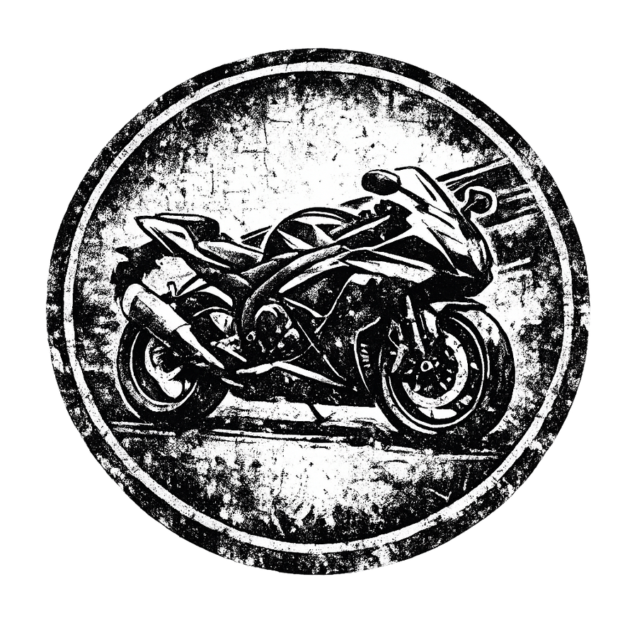 Suzuki gsx-r 600 [T-Shirt] - Grunge Badge - Back Print