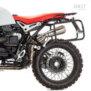 BMW R nineT 1200 Roadster [2014-2023] - Paar Cult-Seitentaschen aus Canvas 40L - 50L + Paar Aluminiumplatten + Atlas Aluminium Taschenrahmen