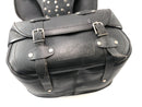 Saddlebags leather chopper panniers-4