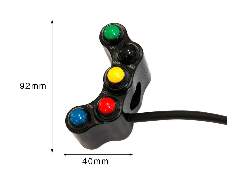 BMW S 1000 RR [2015-2018] - Street switch unit left, 8 buttons - view 6